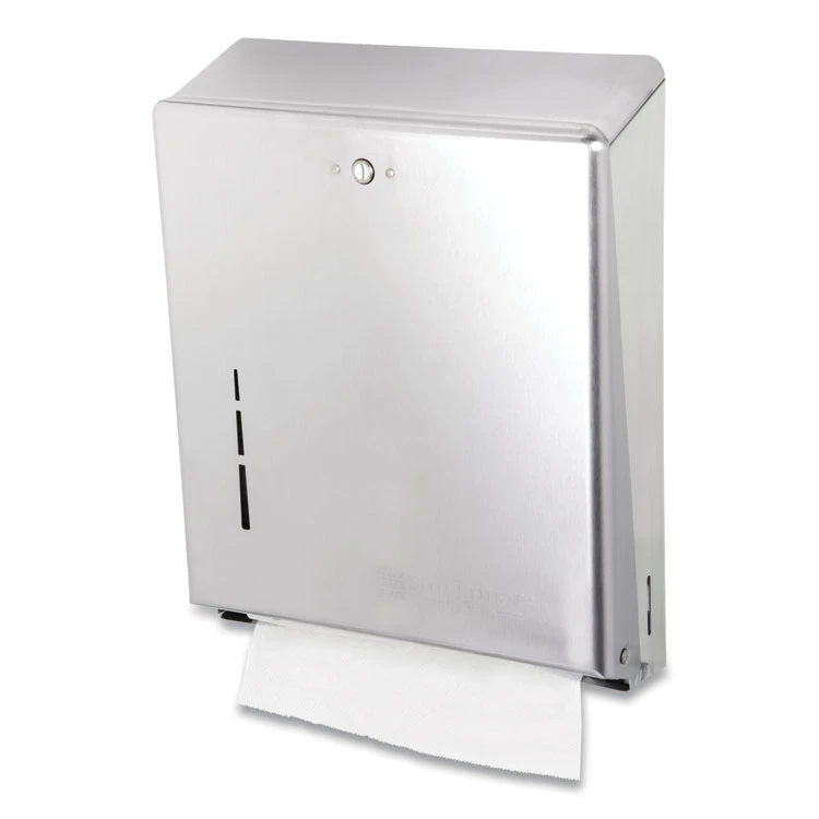 C-Fold/Multifold Towel Dispenser, 11.38 X 4 X 14.75, Stainless Steel - Image 3