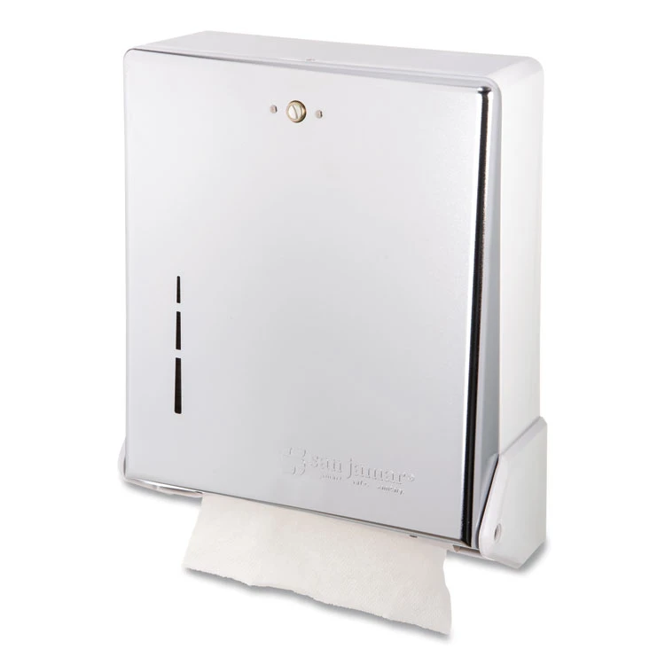 True Fold C-Fold/Multifold Paper Towel Dispenser, 11.63 X 5 X 14.5, Chrome - Image 2