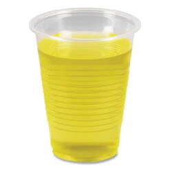 Translucent Plastic Cold Cups, 7 Oz, Polypropylene, 100/Pack