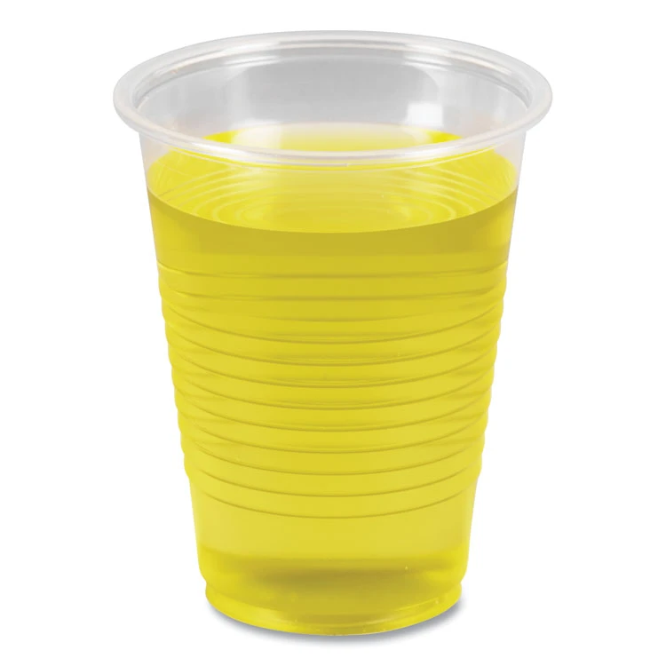 Translucent Plastic Cold Cups, 7 Oz, Polypropylene, 100/Pack