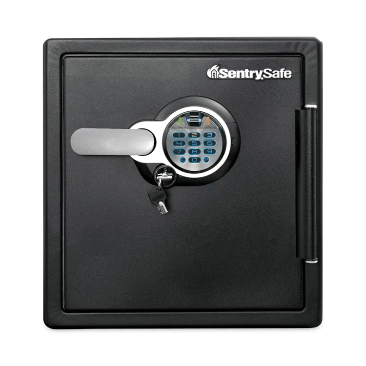 Fire-Safe With Biometric And Keypad Access, 1.23 Cu Ft, 16.3w X 19.3d X 17.8h, Black - Image 3