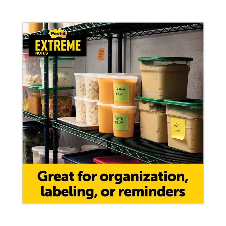 Water-Resistant Self-Stick Notes, 3" X 3", Assorted Colors, 45 Sheets/Pad, 12 Pads/Pack - Image 4