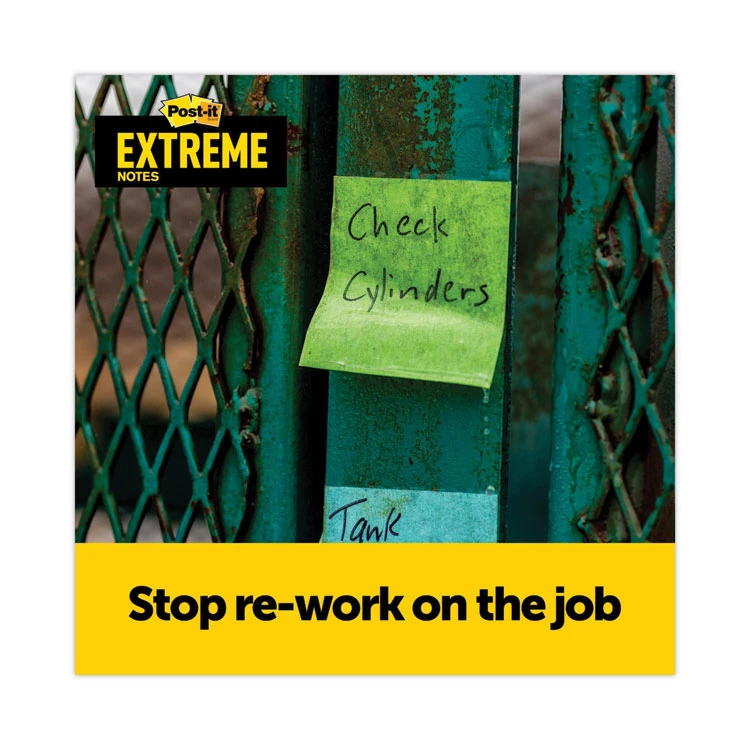 Water-Resistant Self-Stick Notes, 3" X 3", Assorted Colors, 45 Sheets/Pad, 12 Pads/Pack - Image 5