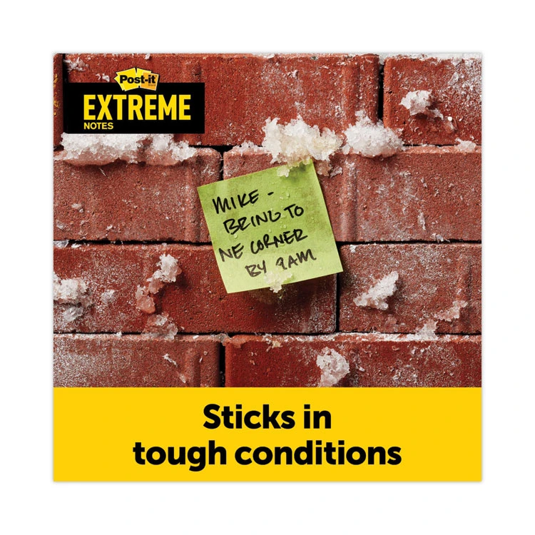 Water-Resistant Self-Stick Notes, 3" X 3", Assorted Colors, 45 Sheets/Pad, 12 Pads/Pack - Image 6