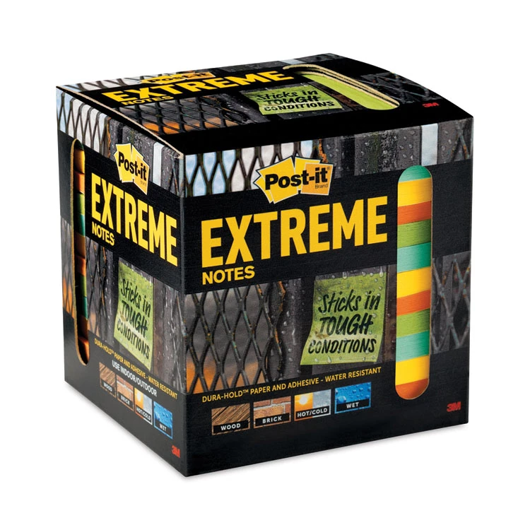 Water-Resistant Self-Stick Notes, 3" X 3", Assorted Colors, 45 Sheets/Pad, 12 Pads/Pack - Image 10