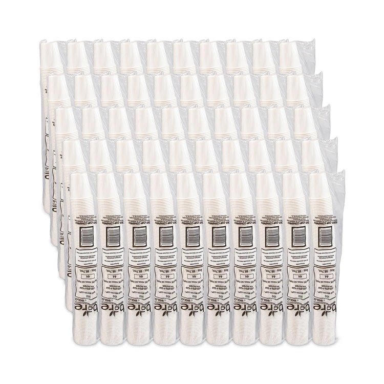 Solo White Paper Water Cups, 3 Oz, 100/Pack - Image 4