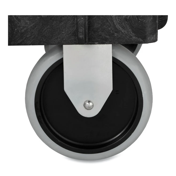 Service/Utility Carts, Plastic, 2 Shelves, 500 Lb Capacity, 34.13" X 17.38" X 32.38", Black - Image 7