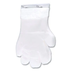 Reddi-to-Go Poly Gloves On Wicket, One Size, Clear, 8,000/Carton