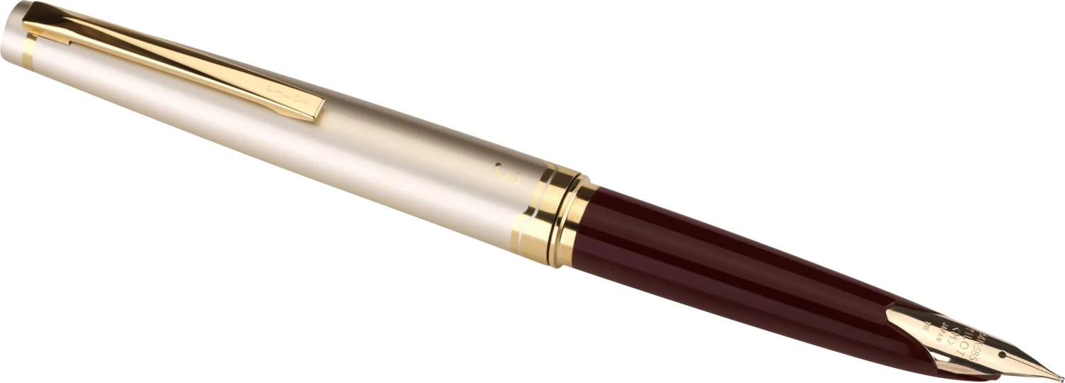 Pilot E95s Fountain Pen, Burgundy, Ivory And Gold - Image 3
