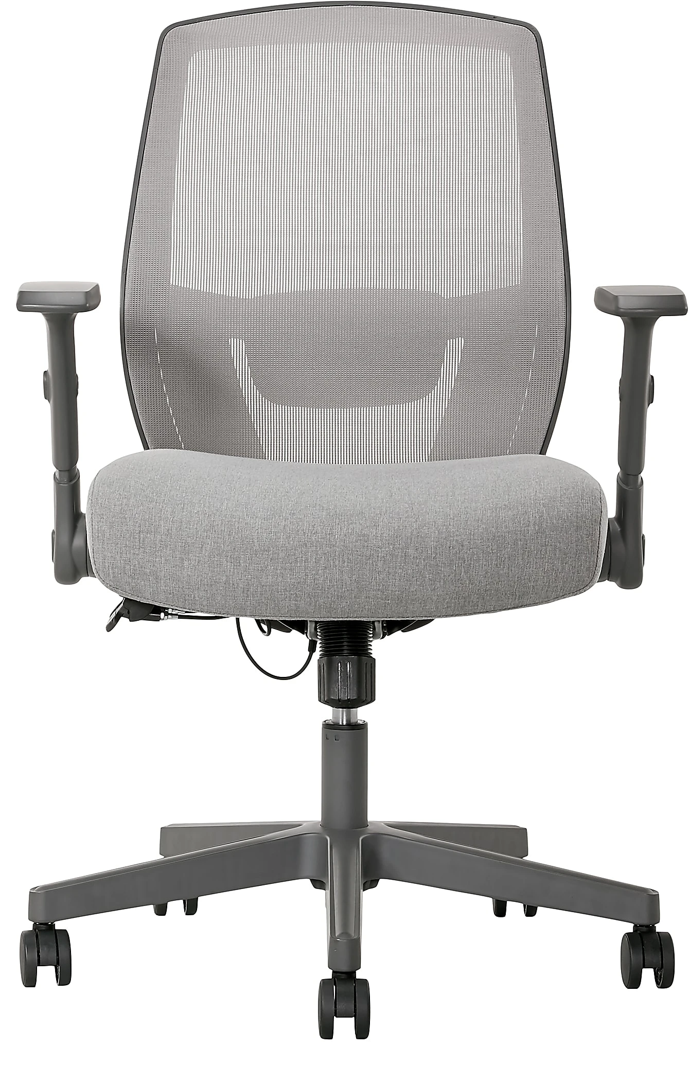 Serta® SitTrue™ Rayne Ergonomic Mesh/Fabric Mid-Back Task Chair, Gray - Image 2