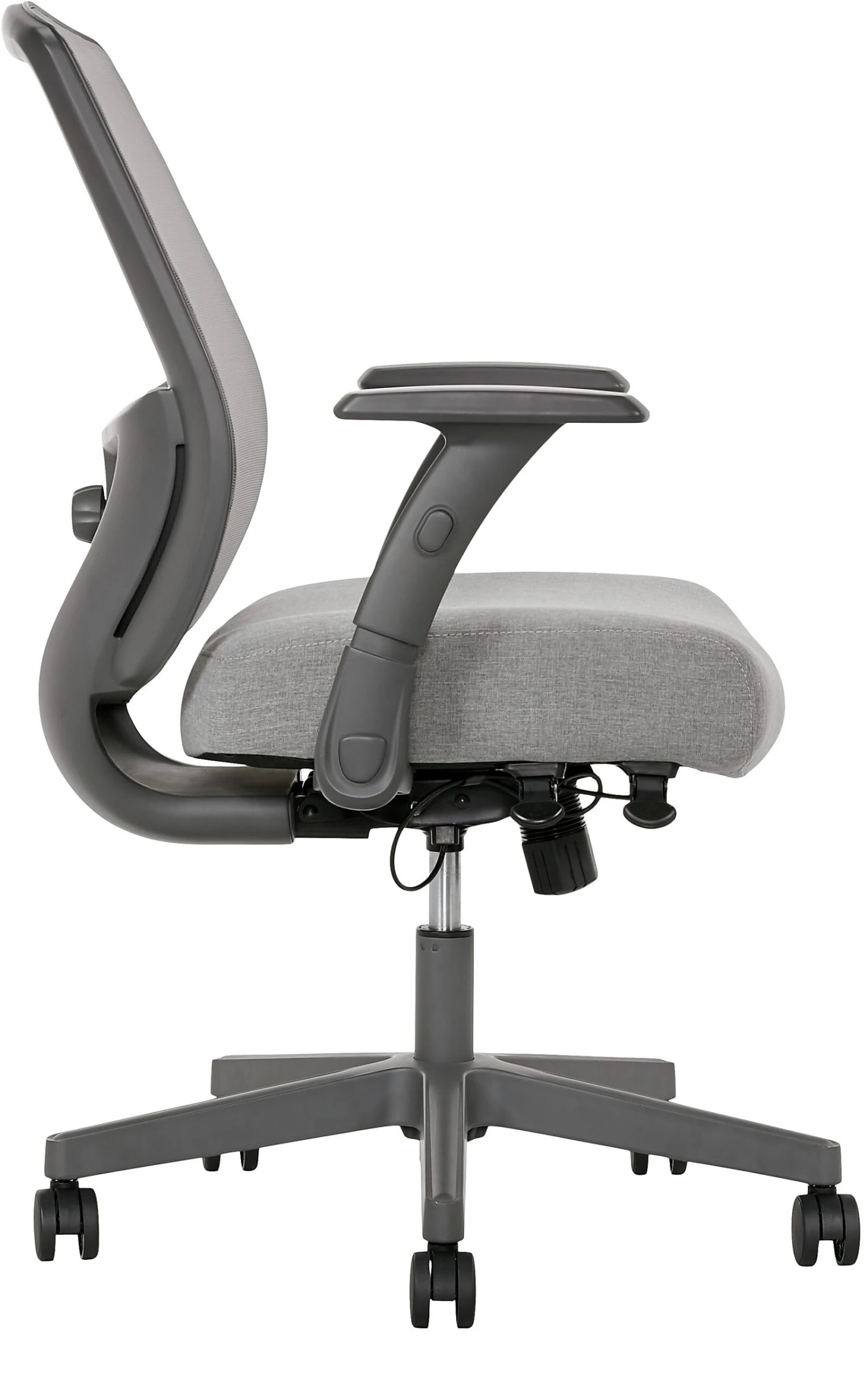 Serta® SitTrue™ Rayne Ergonomic Mesh/Fabric Mid-Back Task Chair, Gray - Image 6
