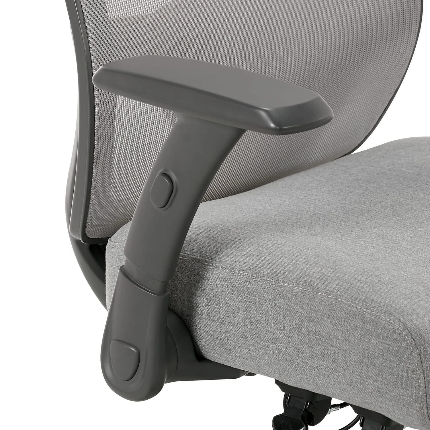 Serta® SitTrue™ Rayne Ergonomic Mesh/Fabric Mid-Back Task Chair, Gray - Image 8