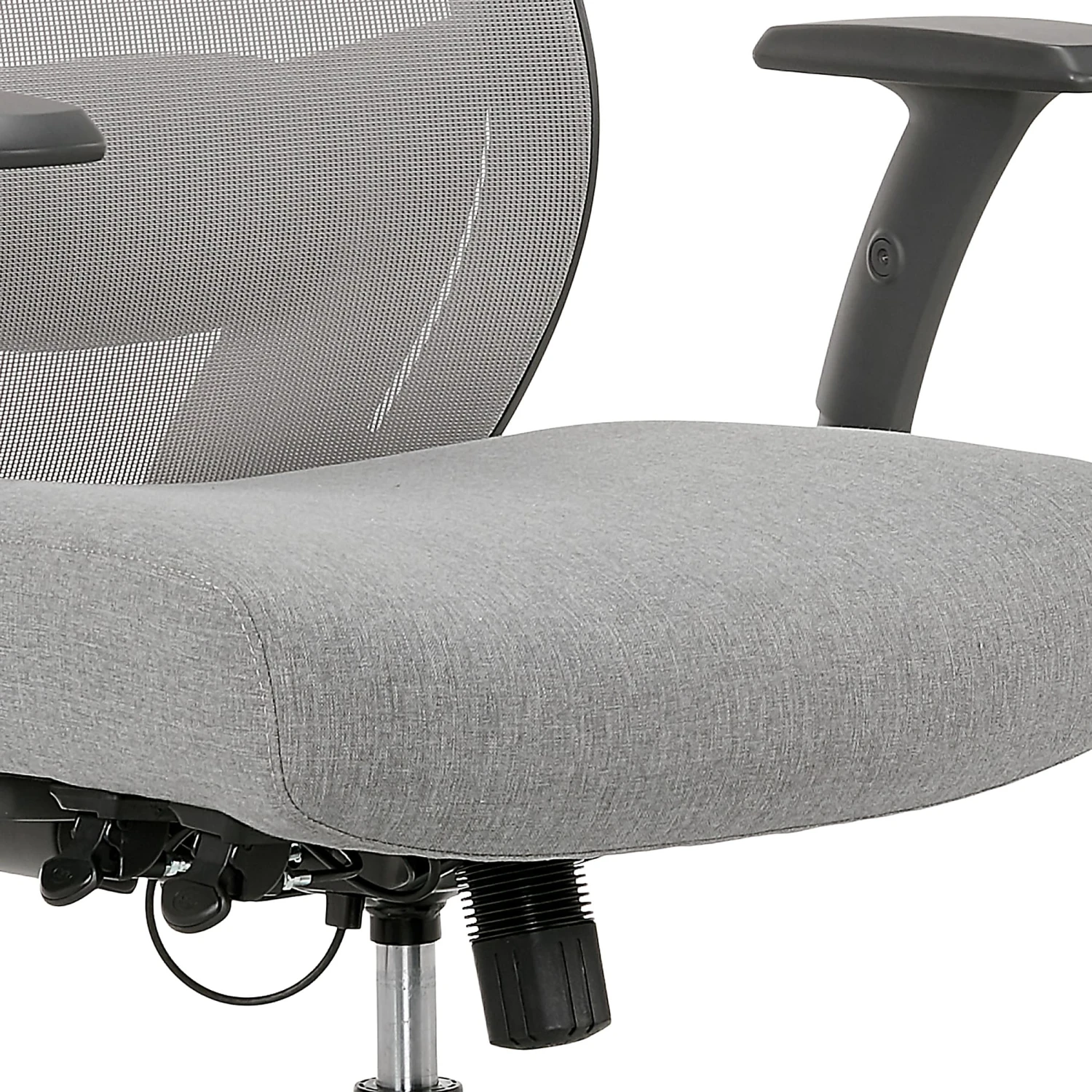 Serta® SitTrue™ Rayne Ergonomic Mesh/Fabric Mid-Back Task Chair, Gray - Image 9