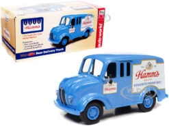 1950 Divco Delivery Truck Blue "Hamm's Beer" 1/24 Diecast Model Car By Auto World