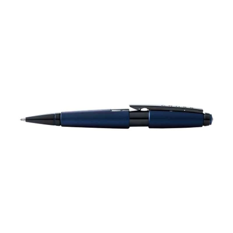 Cross® Cross Edge Black Gel Ink Matte Blue Lacquer Finish Roller Ball Pen With 1 Pc Black Gel Ink Refill Set, AT0555-12 - Image 3
