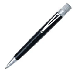 Retro 51 Tornado Classic Rollerball Pen, Black Lacquer