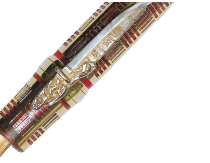 Stipula Davinci Fosco Maraini LE Capless Fountain Pen, Red & Gold, Ultra-Fine 14kt Sti-Flex Nib - Image 2