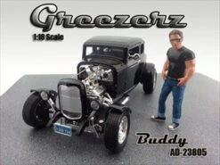 Greezerz Buddy Figure For 1:18 Diecast Model Cars By American Diorama
