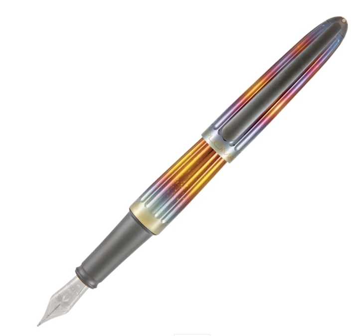 Diplomat Aero Flame Fountain Pen, Medium Nib, 14kt Gold