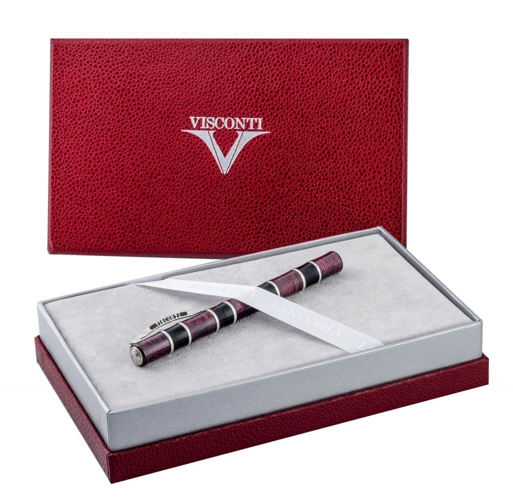 Visconti Limited Edition Asia Bamboo Fountain Pen, Red - Image 5