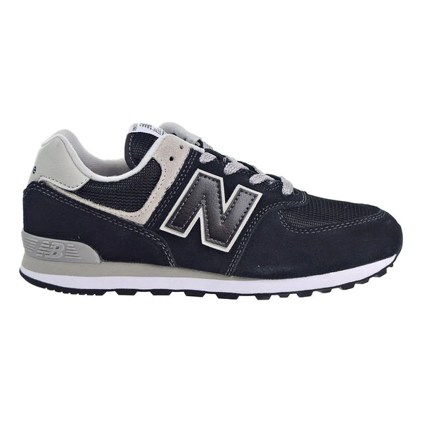 New Balance 574 Core Big Kid's Shoes Black/Grey