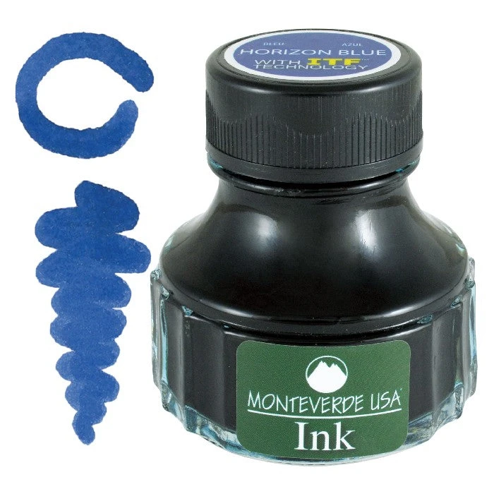 Monteverde 90ml Fountain Pen Ink Bottle, Horizon Blue
