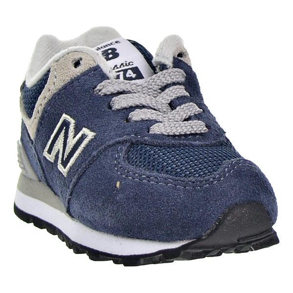 New Balance 574 Toddler's Running Shoes Navy/Grey - Image 2