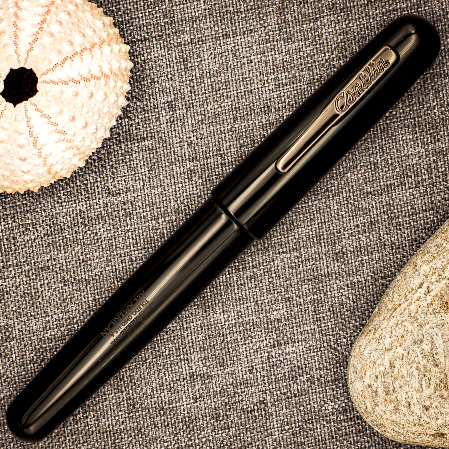 Conklin All American Fountain Pen, Raven Black - Image 2
