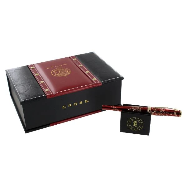 Cross® Cross 2014 Year Of The Horse Fountain Pen, Red & Gold, 18k Gold Nib, Medium - Image 2