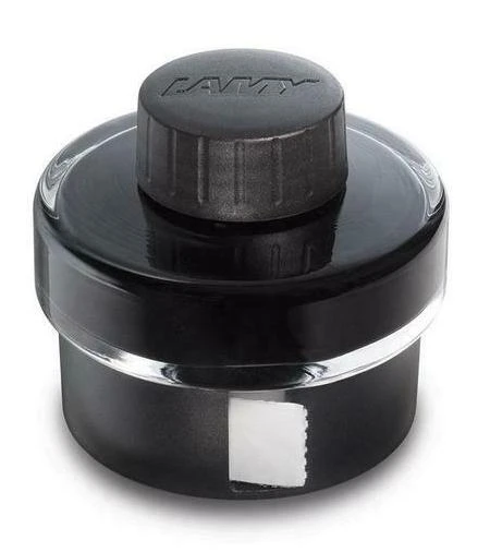 Lamy 50ml Fountain Pen Ink Bottle With Blotter Paper, Black