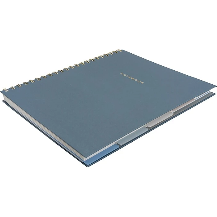Martha Stewart 5-Subject Notebook, 9.25" X 11.25", Narrow-Ruled, 120 Sheets, Navy (MS110M) - Image 2