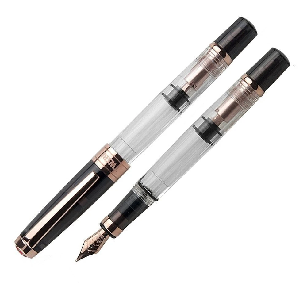 TWSBI Diamond 580 Rose Gold II Fountain Pen, Black